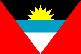 The national flag of Antigua and Barbuda
