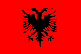 The national flag of Albania