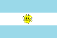 The national flag of Argentina