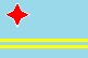 The national flag of Aruba