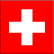 The national flag of Switzerland