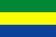 The national flag of Gabon
