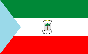 The national flag of Equatorial Guinea
