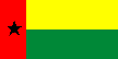 The national flag of Guinea-Bissau