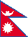 The national flag of Nepal