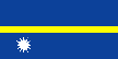 The national flag of Nauru