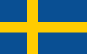 The national flag of Sweden