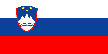 The national flag of Slovenia
