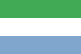 The national flag of Sierra Leone