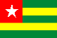The national flag of Togo