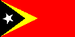 The national flag of East Timor