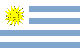 The national flag of Uruguay
