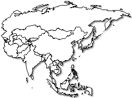 Armenia is marked in green