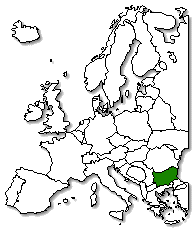 Bulgaria is marked in green