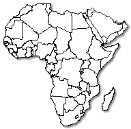 Burundi is marked in green