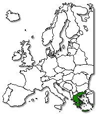 Greece is marked in green