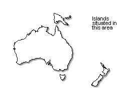 Kiribati is marked in green