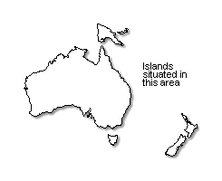 New Caledonia is marked in green