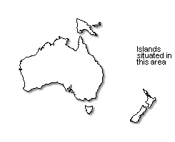 Niue is marked in green