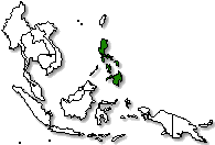 Philippines is marked in green