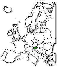 Slovenia is marked in green