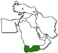 Yemen is marked in green