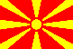 The national flag of Makedonija